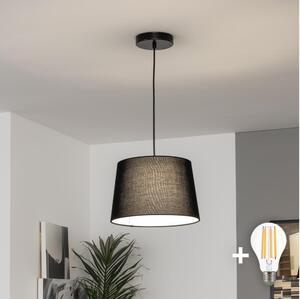 Brilagi - LED luster na lanku CERIA 1xE27/40W/230V pr. 30 cm čierna