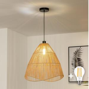 Brilagi - LED luster na lanku CERIA BOHO 1xE27/40W/230V pr. 50 cm hnedá