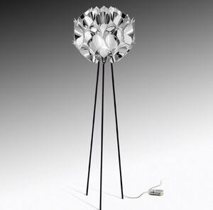 Slamp Flora – dizajnérska stojaca lampa, striebro