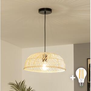 Brilagi - LED luster na lankovom závesení CERIA BOHO 1xE27/40W/230V priemer 40 cm ratan