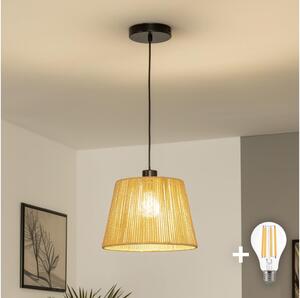 Brilagi - LED luster na lankách CERIA BOHO 1xE27/40W/230V pr. 28 cm hnedá