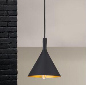 Orion - Luster na lanku GUNDA 1xE14/40W/230V pr. 16,5 cm čierna/zlatá