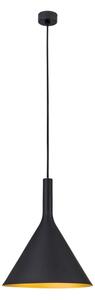 Orion - Závesné svietidlo na lanku GUNDA 1xE27/60W/230V priemer 25 cm čierna/zlatá