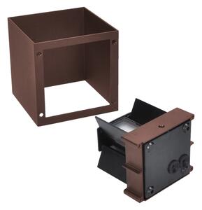 Brilagi - LED Vonkajšie nástenné svietidlo CUBE LED/6W/230V hnedé IP54