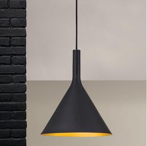 Orion - Závesné svietidlo na lanku GUNDA 1xE27/60W/230V priemer 25 cm čierna/zlatá