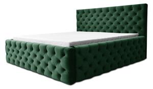 Čalúnená posteľ CHESTERFIELD zelená, 180x200 cm