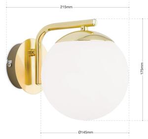 Orion - Nástenná lampa MADIS 1xE14/40W/230V zlatá