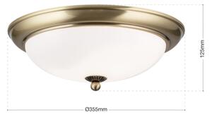 Orion - Stropné svietidlo EMPIRA 2xE27/40W/230V pr. 35,5 cm bronz