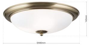 Orion - Stropné svietidlo EMPIRA 3xE27/40W/230V priemer 48 cm bronz