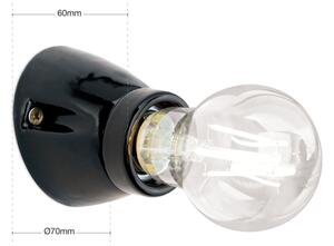 Orion - Nástenné svietidlo FROST 1xE27/60W/230V čierne