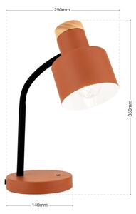 Orion - Stolová lampa GILI 1xE27/40W/230V tehlová
