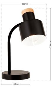 Orion - Stolová lampa GILI 1xE27/40W/230V čierna