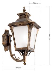 Orion - Vonkajšie nástenné svietidlo AIKO 1xE27/60W/230V IP23 bronz/patina