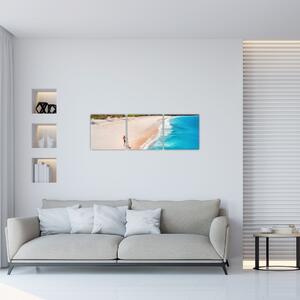 Obraz piesočné pláže - obrazy do bytu (Obraz 90x30cm)