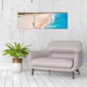 Obraz piesočné pláže - obrazy do bytu (Obraz 90x30cm)