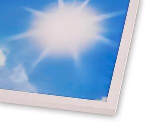 Brilagi - LED Stropné svietidlo SLIMFRAME SKY LED/58W/230V 60x60 cm strieborná/modrá
