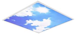 Brilagi - LED Stropné svietidlo SLIMFRAME SKY LED/58W/230V 60x60 cm strieborná/modrá