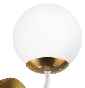 Brilagi - Nástenná lampa MALIVA 1xE14/15W/230V zlatá/biela
