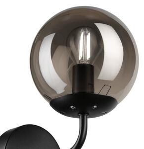 Brilagi - Nástenné svietidlo MALIVA 1xE14/15W/230V čierne/dymové