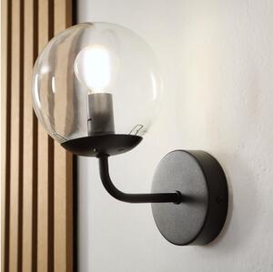 Brilagi - Nástenná lampa MALIVA 1xE14/15W/230V čierna/číra