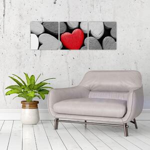 Červené srdce - obrazy na stenu (Obraz 90x30cm)