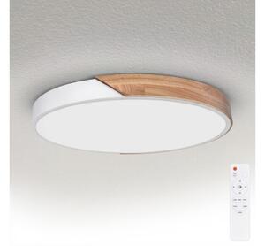 Brilagi - stmievateľné LED svietidlo PILANA LED/60W/230V dub/biela priemer 60 cm + diaľkové ovládanie