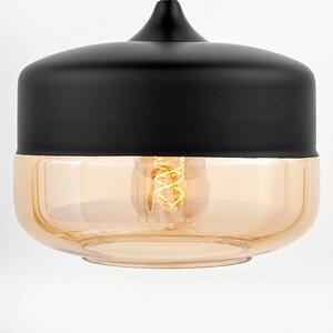 Dekoori - Loftová závesná lampa s jantárovým sklom v škandinávskom štýle BARLET DEKORIKO