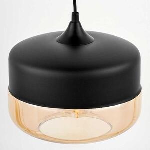 Dekoori - Loftová závesná lampa s jantárovým sklom v škandinávskom štýle BARLET DEKORIKO
