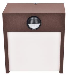 Brilagi-LED Vonkajšie nástenné svietidlo so senzorom TERNI LED/12W/230V hnedé IP44
