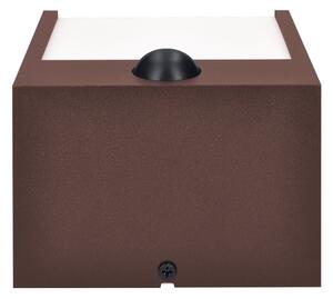 Brilagi-LED Vonkajšie nástenné svietidlo so senzorom TERNI LED/12W/230V hnedé IP44