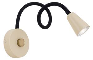 Orion - Stmievateľná flexibilná nástenná lampička DOTTY 1xGU10/10W/230V béžová/čierna
