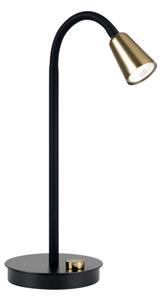 Orion - Stmievateľná flexibilná stolná lampa DOTTY 1xGU10/10W/230V čierna/mosadz