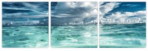 Obraz morskej hladiny a neba (Obraz 90x30cm)