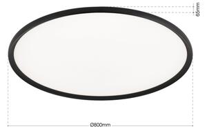 Orion - LED stropné svietidlo KANT LED/66W/230V 2700/3000/4000K priemer 80 cm čierne