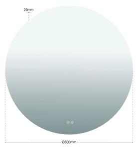 Orion - LED zrkadlo s podsvietením FOCUS LED/27W/230V 3000/4200/6000K pr. 80 cm IP44