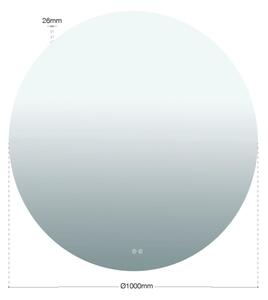 Orion - LED zrkadlo s podsvietením FOCUS LED/30W/230V 3000/4200/6000K pr. 100 cm IP44