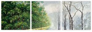 Obraz - leto a zima (Obraz 90x30cm)