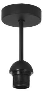 Prisadený luster BORHO 1xE27/60W/230V priemer 40 cm čierna/juta