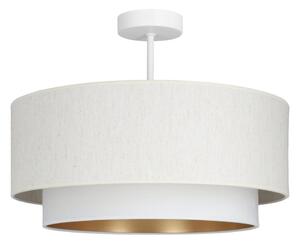 Prisadený luster NATIA 1xE27/60W/230V pr. 45 cm biely