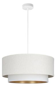 Luster na lanku NATIA 1xE27/60W/230V pr. 45 cm biely