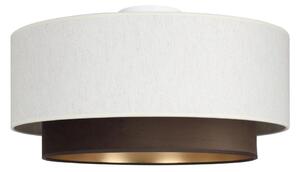 Stropné svietidlo NATIA 1xE27/60W/230V pr. 45 cm biela/hnedá