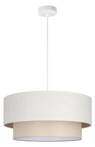 Luster na lankách NATIA 1xE27/60W/230V, priemer 45 cm, krémový