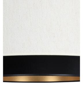 Závesný luster NATIA na lanku 1xE27/60W/230V, priemer 45 cm, biela/čierna
