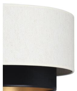 Závesný luster NATIA na lanku 1xE27/60W/230V, priemer 45 cm, biela/čierna