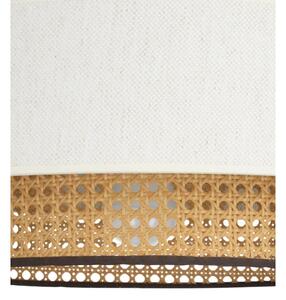 Závesný luster na lanku NATIA 1xE27/60W/230V pr. 45 cm biela/hnedá