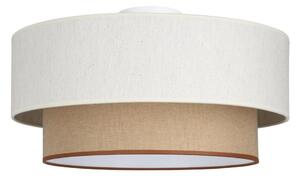 Stropné svietidlo NATIA 1xE27/60W/230V pr. 45 cm biela/hnedá