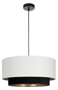 Závesný luster NATIA na lanku 1xE27/60W/230V, priemer 45 cm, biela/čierna