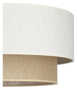 Závesný luster NATIA na lanku 1xE27/60W/230V, pr. 45 cm, biela/hnedá
