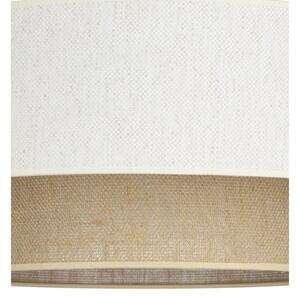 Závesný luster NATIA na lanku 1xE27/60W/230V, pr. 45 cm, biela/hnedá