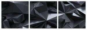 Čiernobiely obraz - abstrakcie (Obraz 90x30cm)